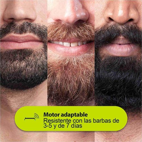 Barbas y longitudes que alcanza la afeitadora